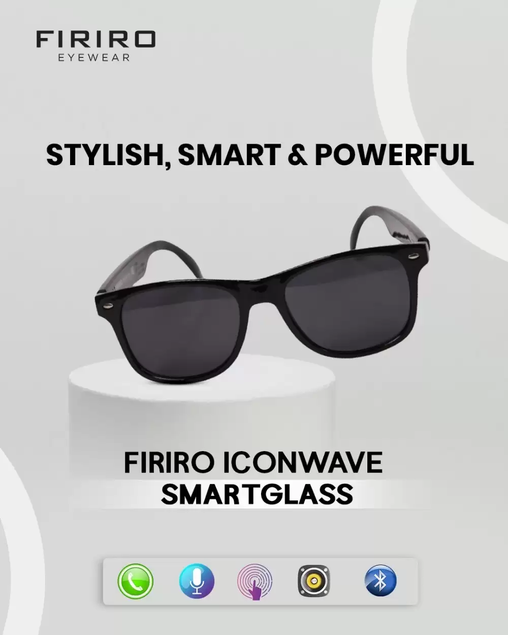 FIRIRO ICONWAVE SMART GLASS WITH POLARIZED LENS