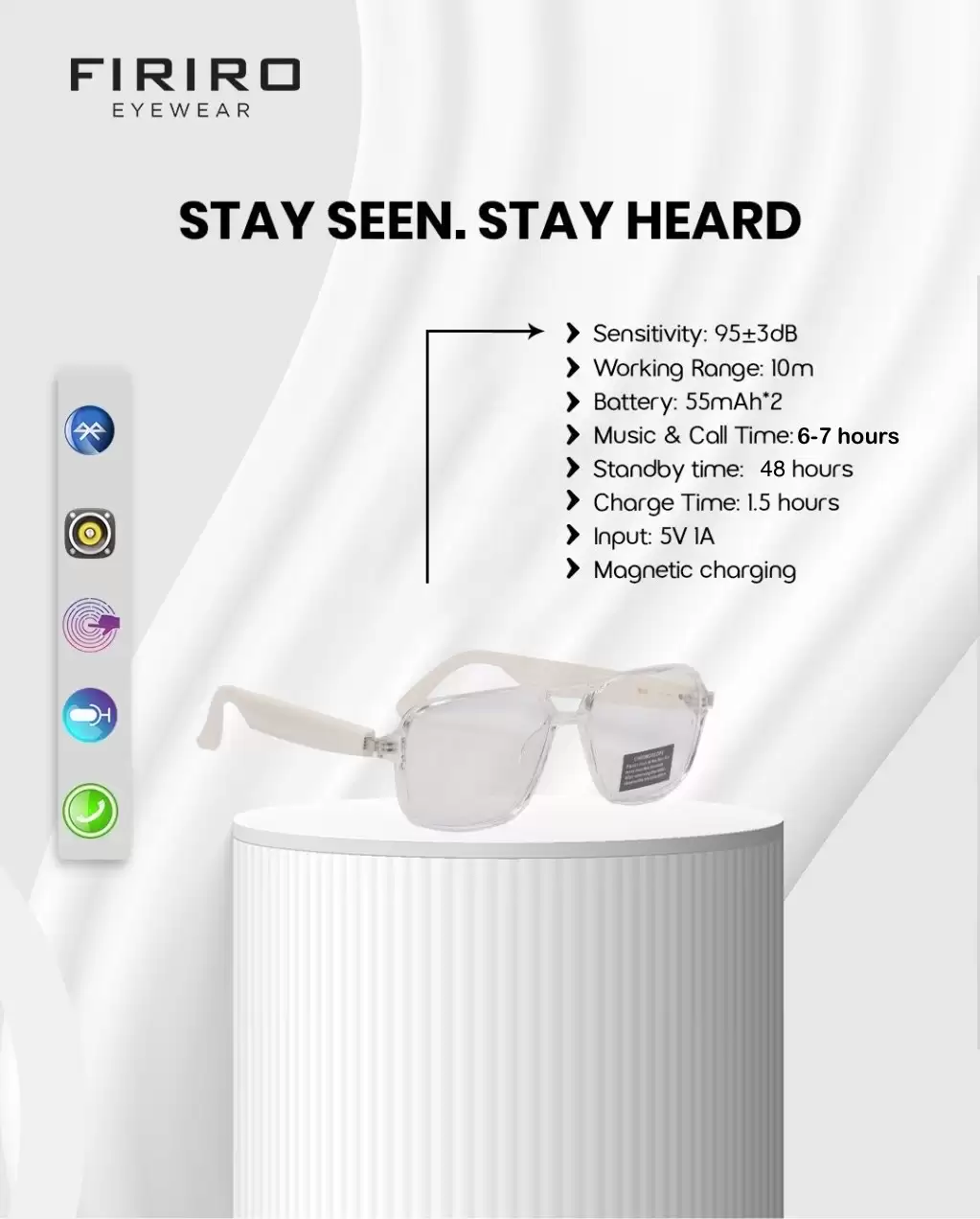 FIRIRO CHROMOPULSE SMARTGLASS WITH PHOTOCHROMATIC LENS